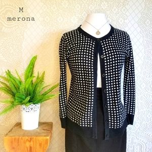 SOLD - Polka dot Cardigan